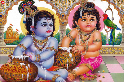 

Aabhaas Krishna Wall Poster Fine Art Print(12 inch X 18 inch, Rolled)