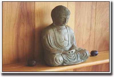 

Aabhaas Buddha Wall Poster Fine Art Print(12 inch X 18 inch, Rolled)