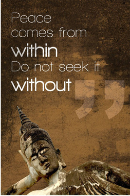 

Aabhaas Buddha Wall Poster Fine Art Print(12 inch X 18 inch, Rolled)