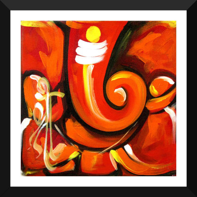 

Aabhaas Ganesha Wall Poster Fine Art Print(12 inch X 18 inch, Rolled)