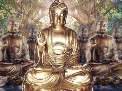 Aabhaas Buddha Wall Poster Fine Art Print(12 inch X 18 inch, Rolled)