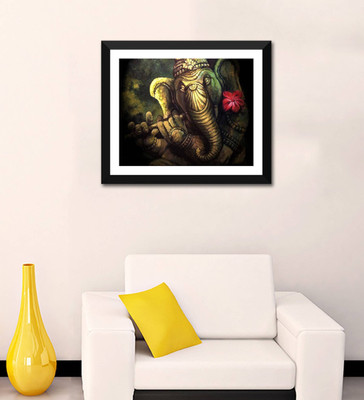 

Aabhaas Ganesha Wall Poster Fine Art Print(12 inch X 18 inch, Rolled)