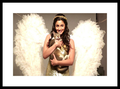 Aabhaas Alia Bhatt Wall Poster Fine Art Print(12 inch X 18 inch, Rolled)