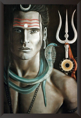 

Aabhaas Shiva Wall Poster Fine Art Print(12 inch X 18 inch, Rolled)