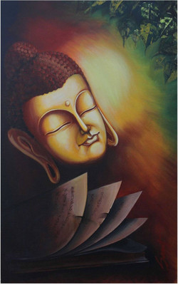 

Aabhaas Buddha Wall Poster Fine Art Print(12 inch X 18 inch, Rolled)