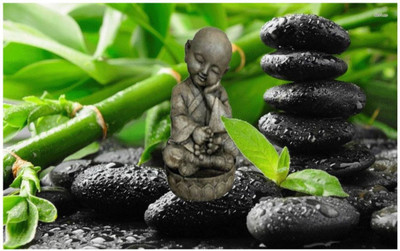 

Aabhaas Buddha Wall Poster Fine Art Print(12 inch X 18 inch, Rolled)