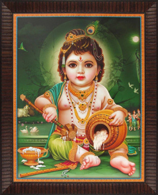 

Aabhaas Krishna Wall Poster Fine Art Print(12 inch X 18 inch, Rolled)