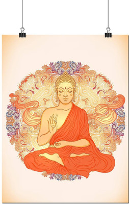 

Aabhaas Buddha Wall Poster Fine Art Print(12 inch X 18 inch, Rolled)