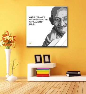 

Aabhaas Mahatma Gandhi Wall Poster Fine Art Print(12 inch X 18 inch, Rolled)