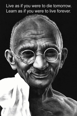 

Aabhaas Mahatma Gandhi Wall Poster Fine Art Print(12 inch X 18 inch, Rolled)