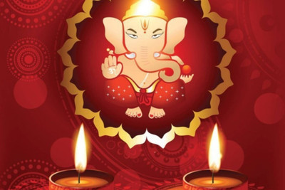 

Aabhaas Ganesha Wall Poster Fine Art Print(12 inch X 18 inch, Rolled)