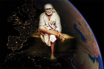 

Aabhaas Sai Baba Wall Poster Fine Art Print(12 inch X 18 inch, Rolled)