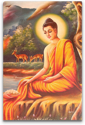 

Aabhaas Buddha Wall Poster Fine Art Print(12 inch X 18 inch, Rolled)