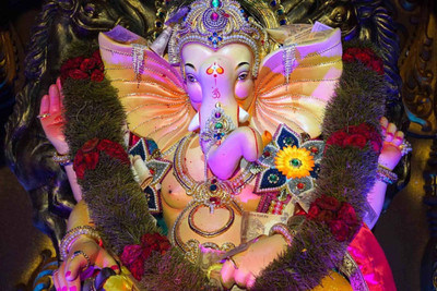

Aabhaas Ganesha Wall Poster Fine Art Print(12 inch X 18 inch, Rolled)