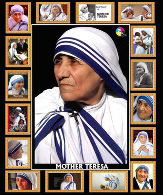 

Aabhaas Mother Teresa Wall Poster Fine Art Print(12 inch X 18 inch, Rolled)