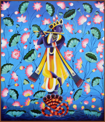

Aabhaas Radha Krishna Wall Poster Fine Art Print(12 inch X 18 inch, Rolled)