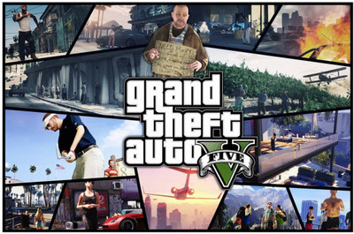 Aabhaas GTA - GrATHAND Theft Auto Wall Poster Fine Art Print(12 inch X 18 inch, Rolled)