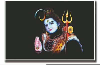 

Aabhaas Shiva Wall Poster Fine Art Print(12 inch X 18 inch, Rolled)