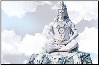 

Aabhaas Shiva Wall Poster Fine Art Print(12 inch X 18 inch, Rolled)