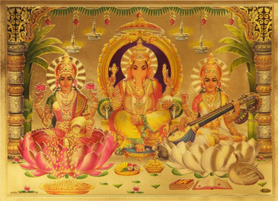 

Aabhaas Ganesha Wall Poster Fine Art Print(12 inch X 18 inch, Rolled)