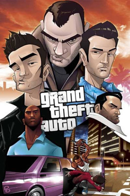 

Akhuratha GTA - Grand Theft Auto Fine Quality Wall Poster Paper Print(12 inch X 18 inch, Rolled)