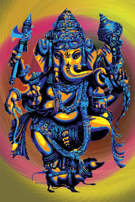 

Aabhaas Ganesha Wall Poster Fine Art Print(12 inch X 18 inch, Rolled)