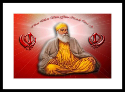 

Aabhaas Guru Nanak Wall Poster Fine Art Print(12 inch X 18 inch, Rolled)