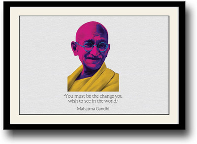 

Aabhaas Mahatma Gandhi Wall Poster Fine Art Print(12 inch X 18 inch, Rolled)