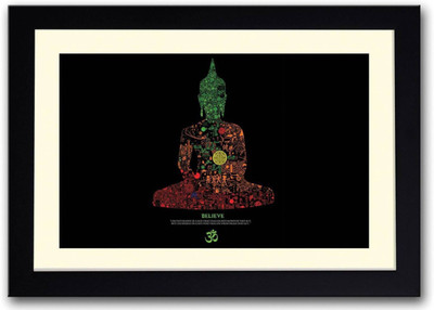 

Aabhaas Buddha Wall Poster Fine Art Print(12 inch X 18 inch, Rolled)