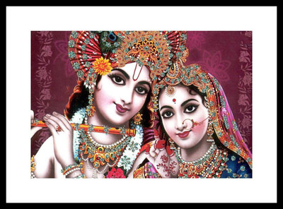 

Aabhaas Radha Krishna Wall Poster Fine Art Print(12 inch X 18 inch, Rolled)