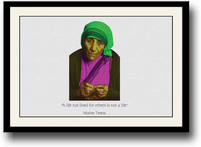 

Aabhaas Mother Teresa Wall Poster Fine Art Print(12 inch X 18 inch, Rolled)