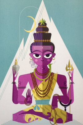 

Aabhaas Shiva Wall Poster Fine Art Print(12 inch X 18 inch, Rolled)