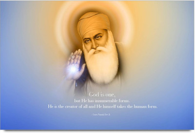

Aabhaas Guru Nanak Wall Poster Fine Art Print(12 inch X 18 inch, Rolled)