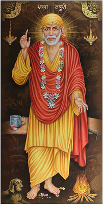 

Aabhaas Sai Baba Wall Poster Fine Art Print(12 inch X 18 inch, Rolled)