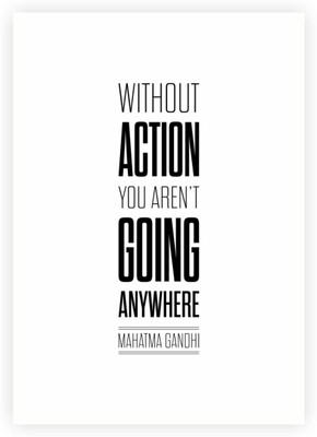 

Aabhaas Mahatma Gandhi Wall Poster Fine Art Print(12 inch X 18 inch, Rolled)
