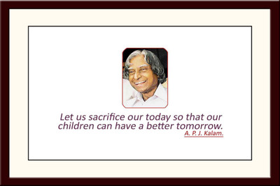 

Aabhaas Abdul Kalam Wall Poster Fine Art Print(12 inch X 18 inch, Rolled)