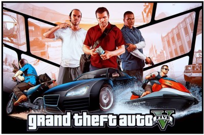 

Akhuratha GTA - Grand Theft Auto Fine Quality Wall Poster Paper Print(12 inch X 18 inch, Rolled)