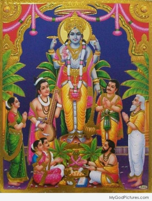 

Aabhaas Vishnu Wall Poster Fine Art Print(12 inch X 18 inch, Rolled)