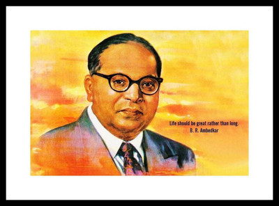 

Aabhaas B R Ambedkar Wall Poster Fine Art Print(12 inch X 18 inch, Rolled)