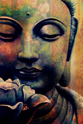 

Aabhaas Buddha Wall Poster Fine Art Print(12 inch X 18 inch, Rolled)