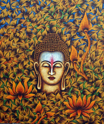 

Aabhaas Buddha Wall Poster Fine Art Print(12 inch X 18 inch, Rolled)