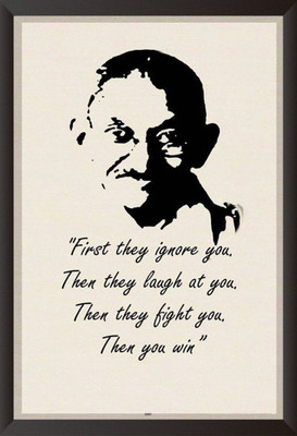 

Aabhaas Mahatma Gandhi Wall Poster Fine Art Print(12 inch X 18 inch, Rolled)