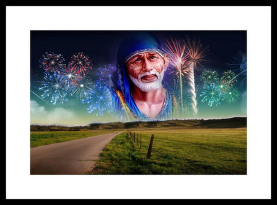 

Aabhaas Sai Baba Wall Poster Fine Art Print(12 inch X 18 inch, Rolled)