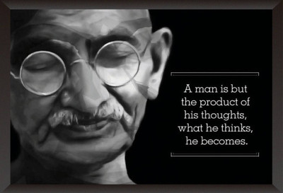 

Aabhaas Mahatma Gandhi Wall Poster Fine Art Print(12 inch X 18 inch, Rolled)