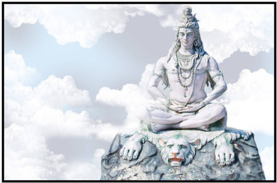 Aabhaas Shiva Wall Poster Fine Art Print(12 inch X 18 inch, Rolled)