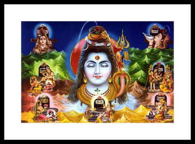 

Aabhaas Shiva Wall Poster Fine Art Print(12 inch X 18 inch, Rolled)
