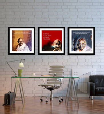 

Aabhaas Mahatma Gandhi Wall Poster Fine Art Print(12 inch X 18 inch, Rolled)