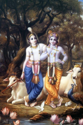 

Aabhaas Krishna Wall Poster Fine Art Print(12 inch X 18 inch, Rolled)