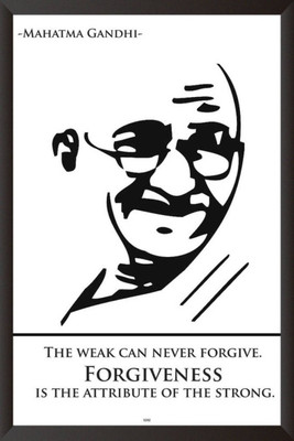 

Aabhaas Mahatma Gandhi Wall Poster Fine Art Print(12 inch X 18 inch, Rolled)