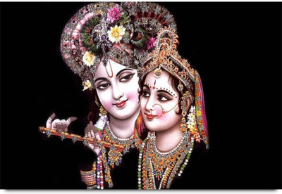 

Aabhaas Radha Krishna Wall Poster Fine Art Print(12 inch X 18 inch, Rolled)